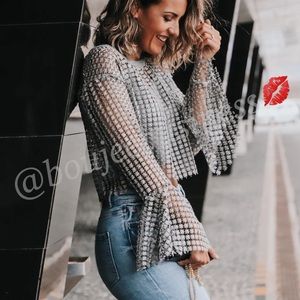 ZARA Metallic Thread Top